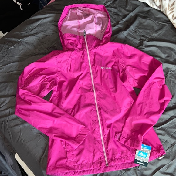 Columbia Jackets & Blazers - Columbia Magenta Rain Coat